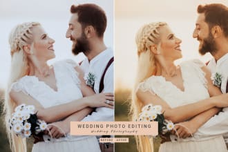 do professionally wedding photo editing