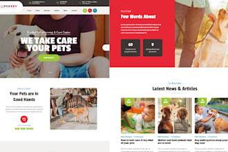 design minimalist petcare website grooming website dogspa veterinary website