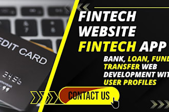 build fintech fund transfer website, calculator, bank loan app website