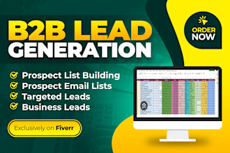 do b2b lead generation, linkedin leads and prospect email list building