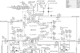 redrawing pid, pfd using autocad