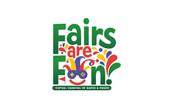 design unique fairs fun logo with my own creative thinking