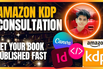 mentor you to publish your ebook, paperback, on amazon KDP