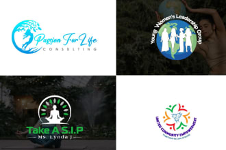 do modern non profit event or charity logo design