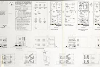 architectural drawings on 2d autocad