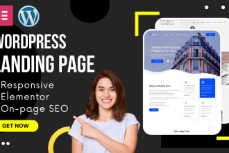 design a lead generating wordpress landing page using elementor