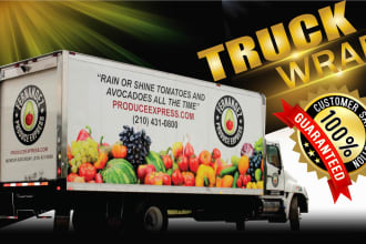 design outstanding, luxury, VIP truck wrap, car, vehicle, bus and trailer wrap