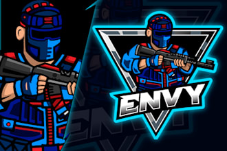 design gaming logo for rust server