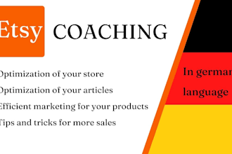 coach you in etsy shop optimization in german