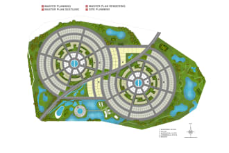 render 2d site plan, master plan, floor plan, elevations