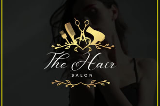 design modern hair salon logo for you