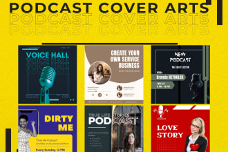 design a professional podcast cover, podcast logo, cover art