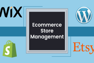 be your etsy, wordpress or wix store manager