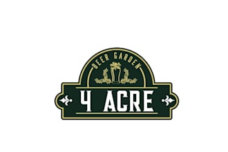 create a fun yet contemporary logo for a bar in a park