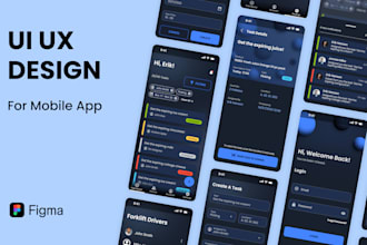 design a clean and user centered UI UX design for your mobile app