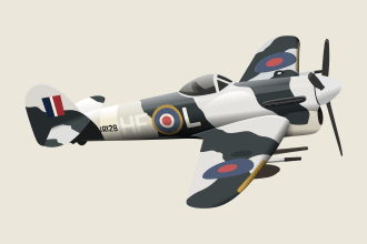 create vector art illustration of your airplane