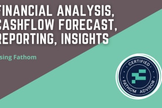 do financial analysis and cashflow forecasting using fathom