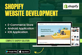 develop shopify store integrated with walmart, etsy, and amazon