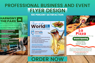 design a professinal flyer for your business or event