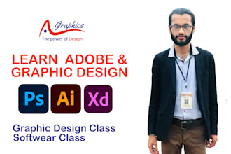 teach you graphic design in adobe photoshop adobe illustrator and xd