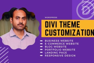 create website with divi theme customization