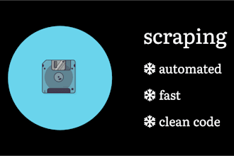 help you scrape data using python