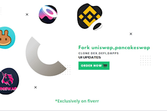 fork pancake swap ,uniswap and sushiswap and clone dex website
