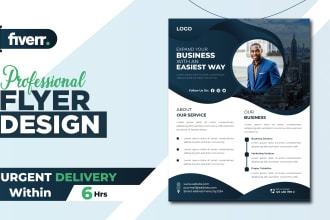 design professional business flyer, dl or rack card, brochure, event, travel