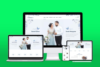 design wedding website, party invitation, rsvp, and photography website