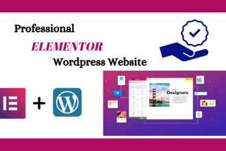 build your wordpress website as elementor expert