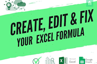 create and fix excel formula