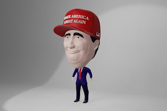 do create 3d character modelling for animating and 3d printing