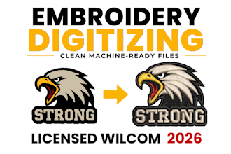 professional embroidery digitizing licensed wilcom 2026