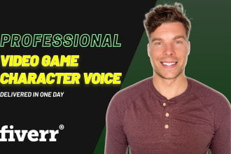 record an animation and video game character voice over