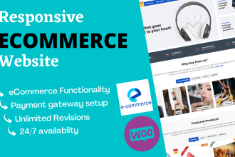 create ecommerce website and  multi vendor online store in wordpress woocommerce