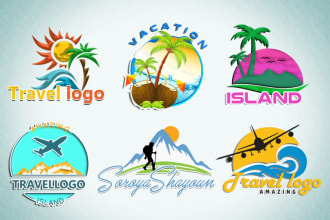 make travel,travel agency,tour,holidays and vacation logo
