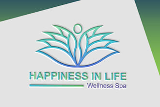 design yoga wellness spa beauty skincare health logo