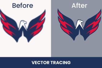 do vector tracing, vectorize image, convert logo to vector