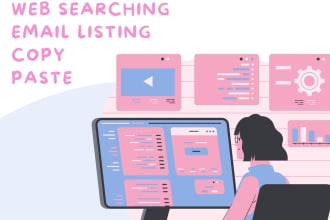 do web searching, data entry, and email listing efficiently
