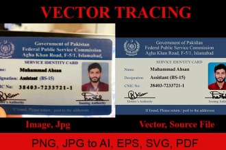 convert logo to vector or jpg to vector