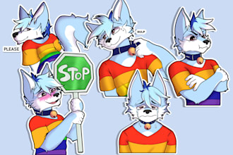 make furries stickers for discord or telegram