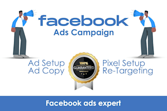 be your social media manager and facebook ads campaign specialist