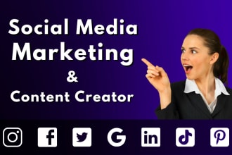 be your social media marketing manager and content creator