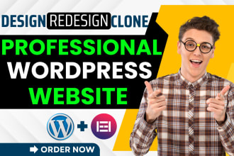 be your wordpress expert, elementor landing page, and portfolio website designer