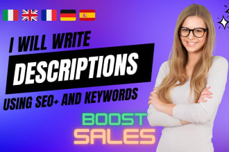 write ebook or book descriptions using powerful copywriting