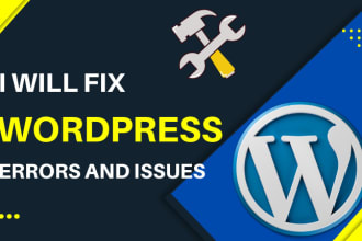fix wordpress errors and issues