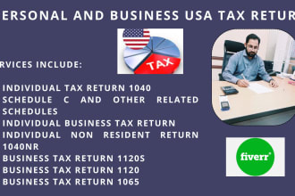 prepare usa tax return of individual business and sba loan