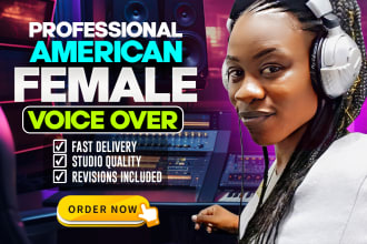 captivate your audience with a professional female voiceover