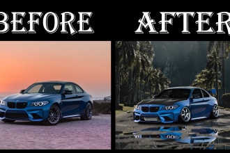 modify your car using photoshop