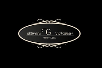 design gonzales wedding logo
